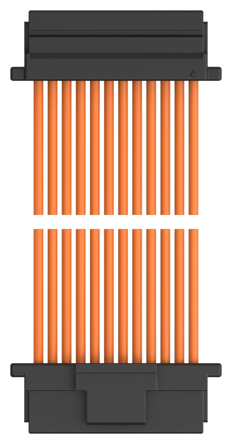 TE CONNECTIVITY 2405415-6 Cable Assembly, CN1 Connector to CN2 Connector, 12 Ways, 1 mm, 1 Row, 300 mm, 11.8 "