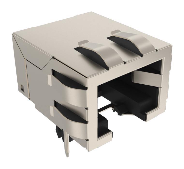 AMPHENOL COMMUNICATIONS SOLUTIONS RJE151885110 Modular Connector, RJ45 Jack, 1 x 1 (Port), 8P8C, Cat5, Through Hole Mount