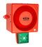 CLIFFORD AND SNELL 245356 Audio/Visual Signal Device, Flashing, Green, 116 dBA, 230 VAC, Cable, Yodalight YL80 Hi Vis Series