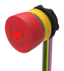 EAO 84-5331.2B40 Emergency Stop Switch, SPST-NO, SPST-NC, Twist to Release, Cable, 3 A, 120 V