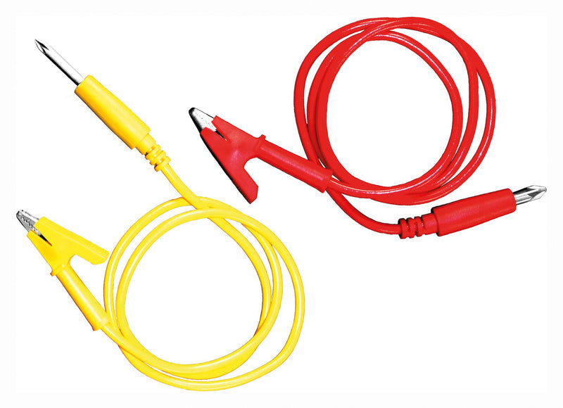SUPER ROD SRR1R2 Test Lead Set, Test Clip, Test Tip Probe, Red, Yellow, 750 mm
