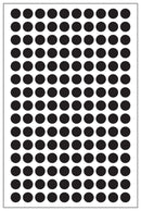 Multicomp PRO MP010407 MP010407 Label Round Self Adhesive 12 mm Paper Black