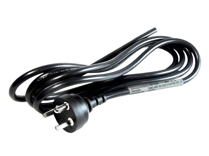 MULTICOMP PRO GW-151851 Mains Power Cord, Mains Plug, Denmark to Free End, 2 m, 10 A, 250 V, Black