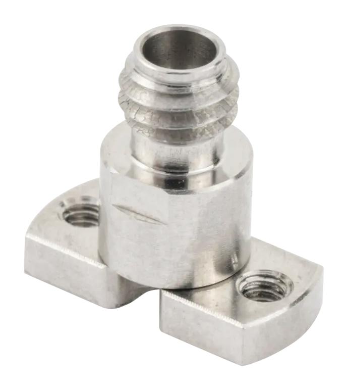 HUBER+SUHNER 82"PC1-S50-0-200/199"NE RF / Coaxial Connector, 1.0mm Coaxial, Straight Flanged Jack, Solder, 50 ohm, Beryllium Copper