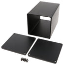 HAMMOND 1455NS1602BK Metal Enclosure, w/Plastic End Panel, Small, Aluminium, 103 mm, 103 mm, 160 mm