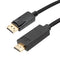 L-COM DPHDMI-MM-05M CABLE ASSY, DP PLUG-HDMI PLUG, 19.7"