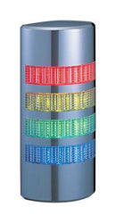 PATLITE WE-402FB-RYGB SIGNAL TOWER, AMB/BLU/GRN/RED, 90DB, 24V