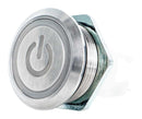 ITW SWITCHES H48M-113W Vandal Resistant Switch, Power Illumination, H48M Series, 19.56 mm, SPDT-DB, Momentary, Round