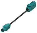 TE CONNECTIVITY 2081377-3 RF / Coaxial Cable Assembly, FAKRA Plug to FAKRA Jack, RG174LL, 50 ohm, 3.3 ft, 1 m, Black