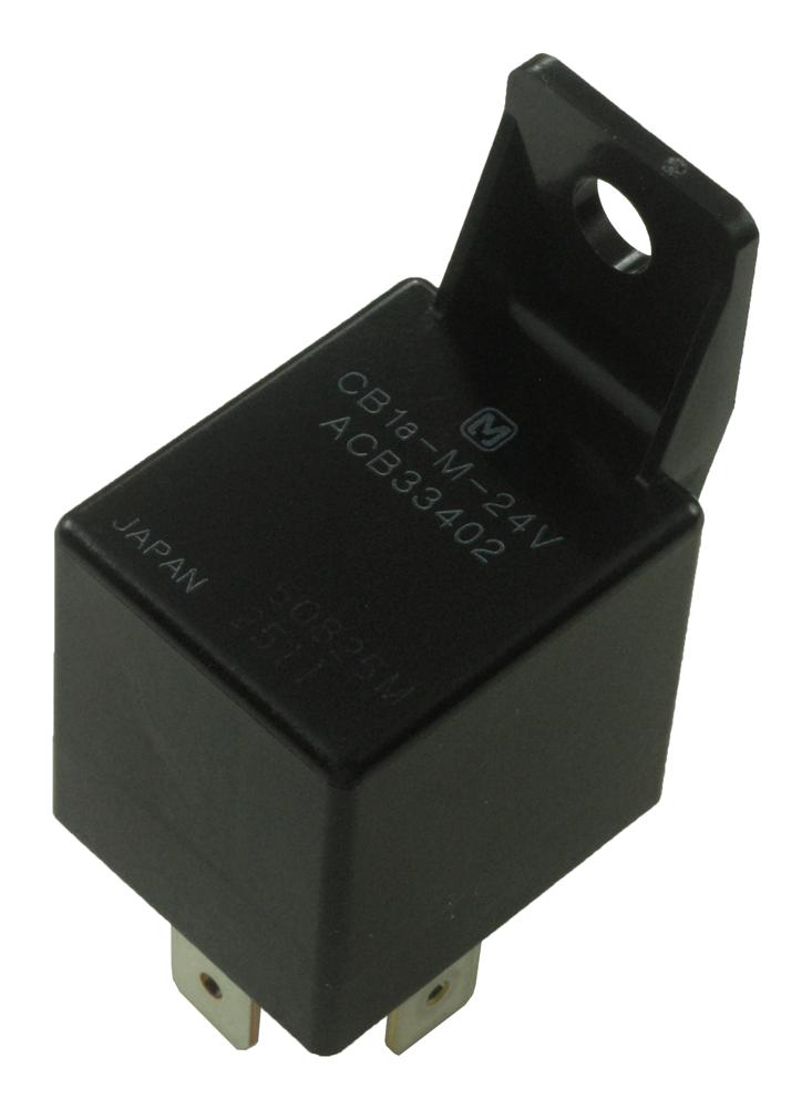 PANASONIC CB1A-M-24V Automotive Relay, 24 VDC, 20 A, SPST-NO, Panel Mount, Quick Connect, CB Series