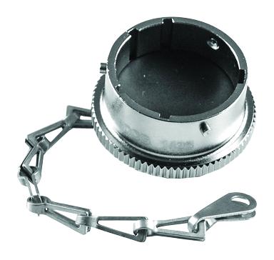 AMPHENOL SINE/TUCHEL RT618DCG Dust Cap / Cover, Nickel Plated, Chain, Dust Cap, RT360 Plug, Shell Size 18, Aluminium Alloy Body