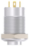 ALCOSWITCH - TE CONNECTIVITY AV1210E124R04 Vandal Resistant Switch, 24V LED, AV12 Series, 12 mm, SPST-NO-DM, Momentary, Round Raised, Natural