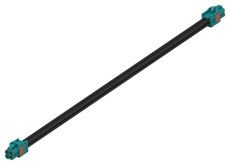 TE CONNECTIVITY 2484065-1 RF / Coaxial Cable Assembly, Z Coded, Mini FAKRA Jack to Mini FAKRA Jack, RG174, 50 ohm, 12 "