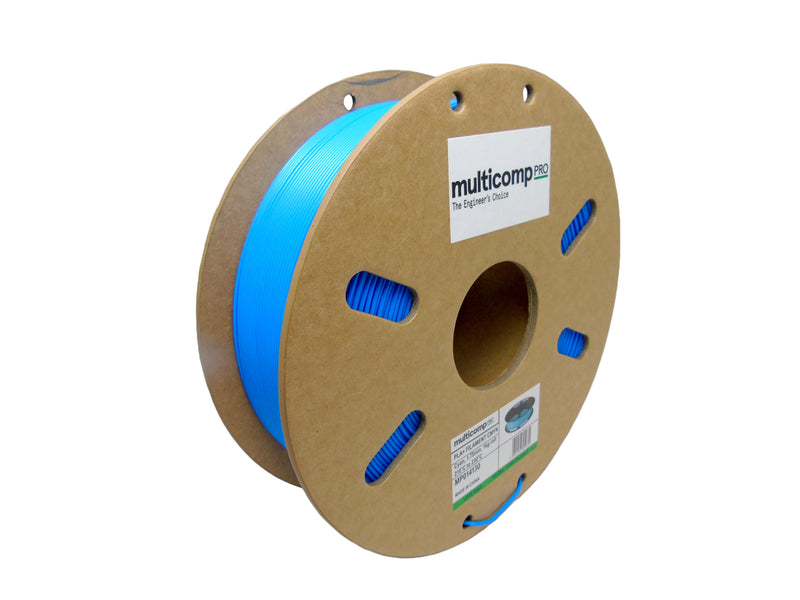MULTICOMP PRO MP014130 3D Printer Filament, 1.75mm, PLA (Polylactide), Cyan, 1kg, 210&deg;C to 230&deg;C