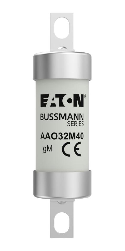 EATON BUSSMANN AAO32M40 Fuse, High Rupturing Capacity (HRC), AAO Series, 32 A, Bolted Tag, 500 V
