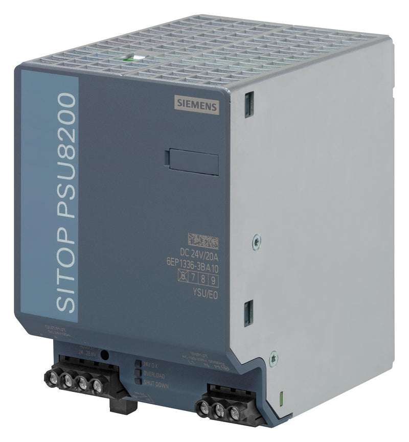 SIEMENS 6EP1336-3BA10 AC/DC DIN Rail Power Supply (PSU), ITE, 1 Output, 480 W, 24 VDC, 20 A