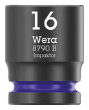 WERA 05005507001 Socket, Hexagonal, Impaktor, 3/8" Drive, 16mm AF, 30mm L