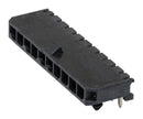 MOLEX 43650-1000 Pin Header, Black, Power, Wire-to-Board, 3 mm, 1 Rows, 10 Contacts, Through Hole Right Angle