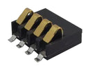 KYOCERA AVX 9155004401006 Battery Connector, 9155 Series, Removable, 125V AC, 4mm Pitch, 4 Contacts, Gold Plated, Half Spring