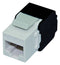 ROLINE 26.11.0337 Modular Connector, RJ45 Jack, 1 x 1 (Port), 8P8C, Cat6a, Cable Mount