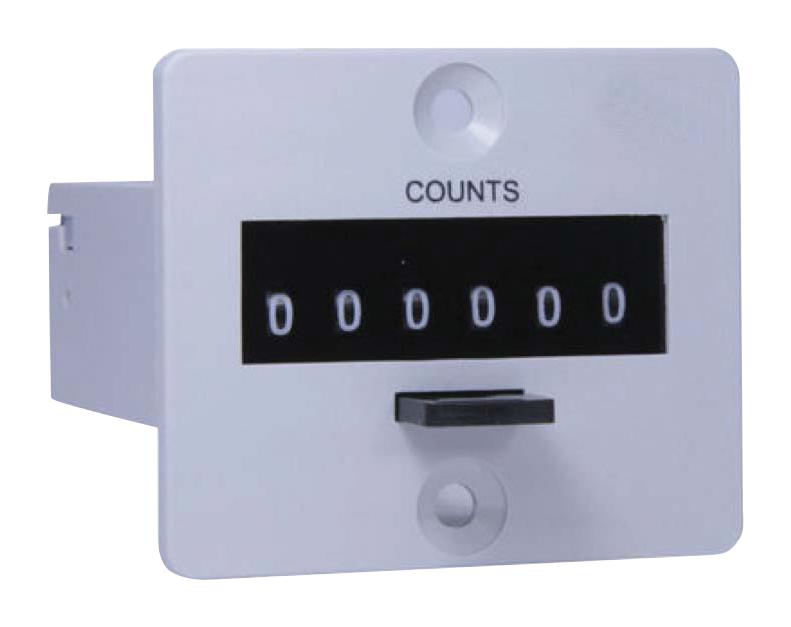 GIC SA51B-385 Counter, CR-26 Series, Resettable, 230 Vac, Rectangular, 22 AWG Wires
