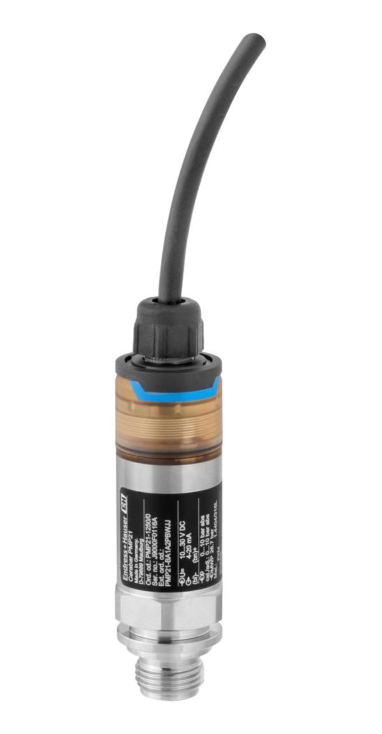ENDRESS+HAUSER PMP21-AA1M1PBWJJ Pressure Sensor, 10bar / 1MPa / 150psi, Gauge, 4 to 20mA, M12 Plug, IP65/67