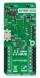 MIKROELEKTRONIKA MIKROE-5680 Add-On Board, LightRanger 7 Click, S50MV85G, 3.3V/5V in, CAN, SWD, UART, USB Interface