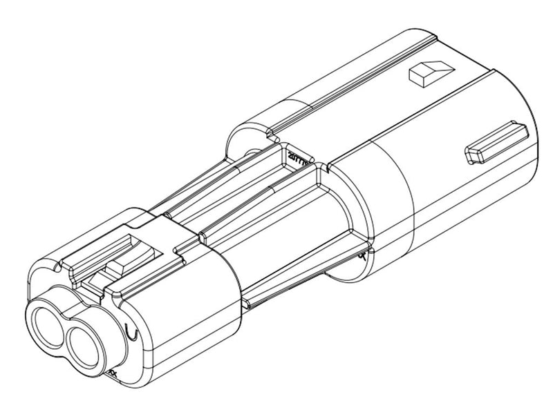MOLEX 207778-0102 CONN HOUSING, PLUG, 2POS, 3.6MM, RED
