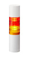 PATLITE LR5-202WEBW-RY Signal Tower, Ethernet, Continuous/Flashing, 2Tier, Amber/Red, 85dB, Direct Mount, 4Tone/24VDC, IP65