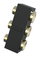 MULTICOMP PRO MP015211 Spring Loaded Connector, Pogo Pin Header, 2.54 mm, 1 Row, 3 Contacts, Surface Mount, Brass