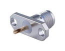 HUBER+SUHNER 23"SMA-50-0-11/111"NE RF / Coaxial Connector, SMA Coaxial, Straight Flanged Jack, Solder, 50 ohm, Beryllium Copper