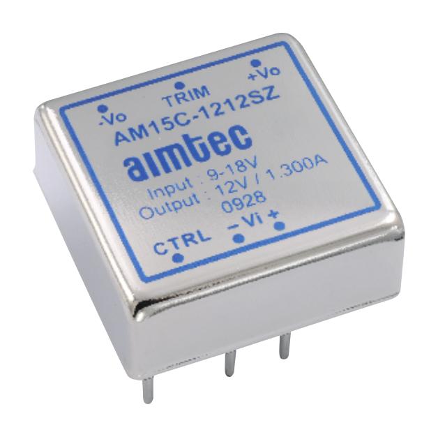 AIMTEC AM15C-2415SZ Isolated Through Hole DC/DC Converter, ITE, DIP, 2:1, 15 W, 1 Output, 15 V