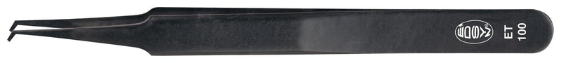 EDSYN ET100 Tweezer, SMD, Bent, Flat, Stainless Steel, 115 mm