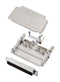 AMPHENOL COMMUNICATIONS SOLUTIONS L17DPPK37-M+L717SDC37P D Sub Connector, With Backshell, DB37, Standard, Plug, DPPK-M, 37 Contacts, DC, Solder Cup
