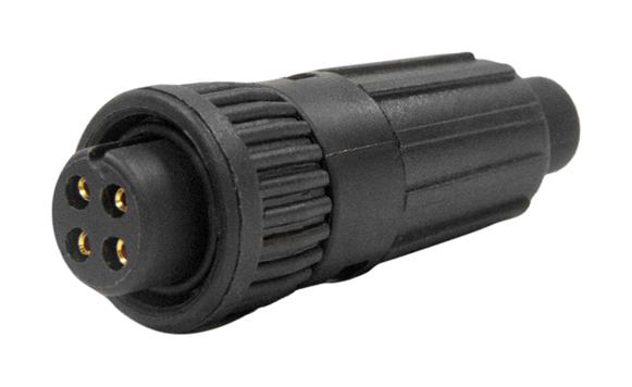 SWITCHCRAFT/CONXALL 6380-4SG-522 CIRCULAR CONNECTOR, RCPT, 4POS, CRIMP