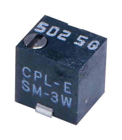 NIDEC COMPONENTS SM-3TW201 Trimmer, Multi Turn, RuO2 Cermet, Top Adjust, 200 ohm, Surface Mount, 11 Turns
