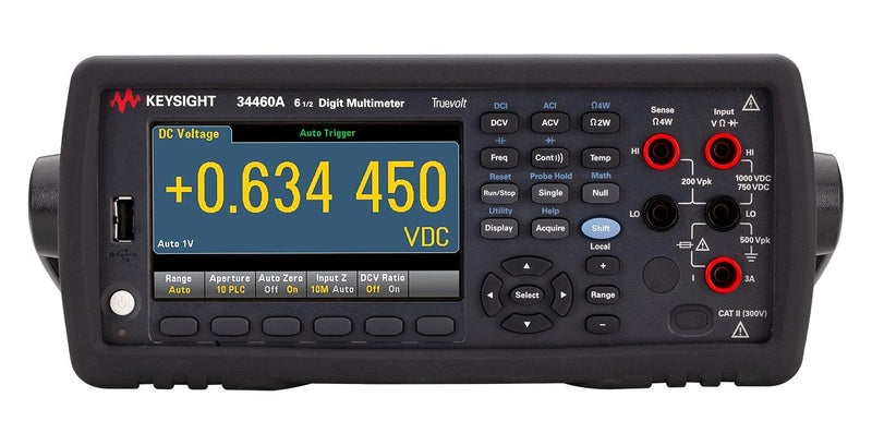 Keysight Technologies 34460A 34460A Bench Digital Multimeter Truevolt Series Average Auto Manual Range 1 kV 3 A 6.5 Digit