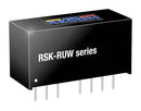 RECOM POWER RSK-2412SRUW/H3/ADJ Isolated Through Hole DC/DC Converter, ITE, Industrial & Household, SIP, 8:1, 2 W, 1 Output