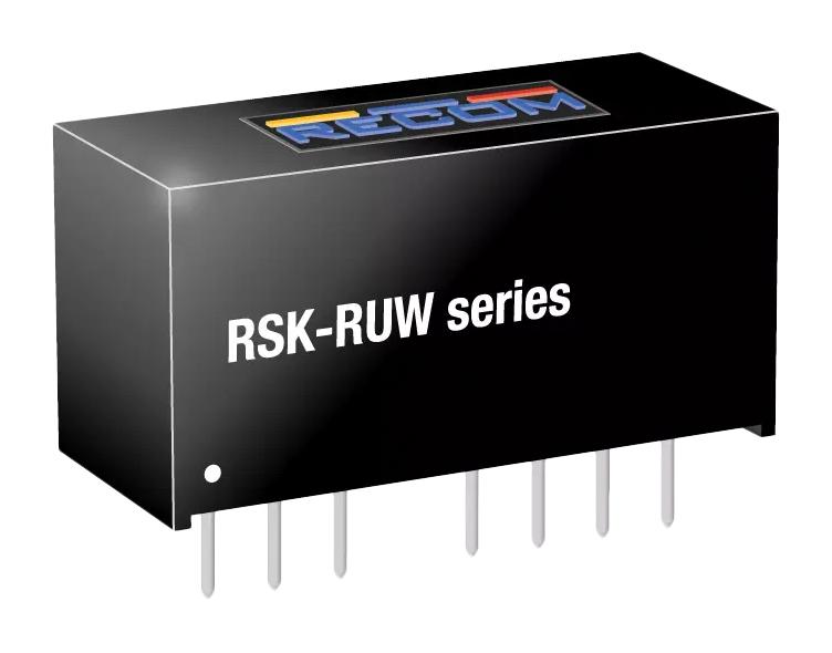 RECOM POWER RSK-2412SRUW/H3/ADJ Isolated Through Hole DC/DC Converter, ITE, Industrial & Household, SIP, 8:1, 2 W, 1 Output