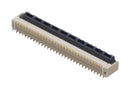 HIROSE / HRS TF38-60S-0.5SV(830) FFC / FPC Board Connector, 0.5 mm, 60 Contacts, Receptacle, TF38 Series, Surface Mount Straight