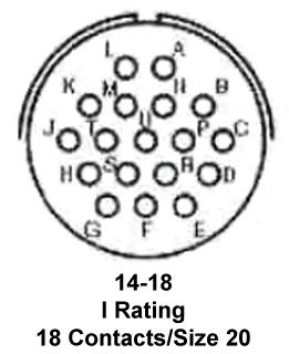 AMPHENOL AEROSPACE MS3116F14-18S CIRCULAR CONNECTOR, PLUG, SIZE 14-18 POSITION, CABLE