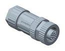 AMPHENOL LTW M12D-04BFFA-SL8001 Sensor Connector, M Series, M12, Female, 4 Positions, Solder Socket, Straight Cable Mount