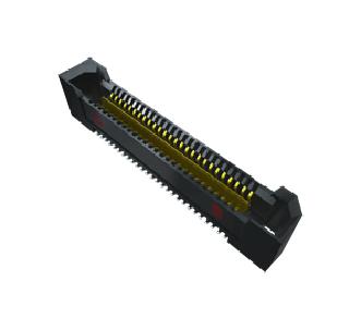 SAMTEC QRF8-026-05.0-L-D-A Mezzanine Connector, Receptacle, 0.8 mm, 2 Rows, 52 Contacts, Through Hole Mount