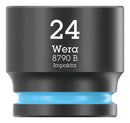 WERA 05005513001 Socket, Hexagonal, Impaktor, 3/8" Drive, 24mm AF, 32mm L
