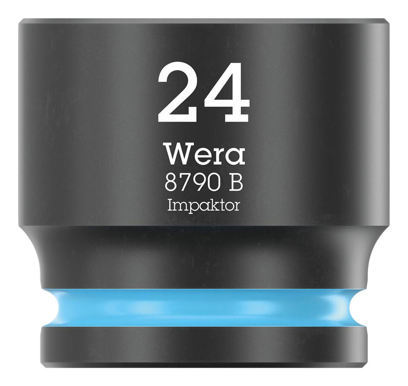 WERA 05005513001 Socket, Hexagonal, Impaktor, 3/8" Drive, 24mm AF, 32mm L