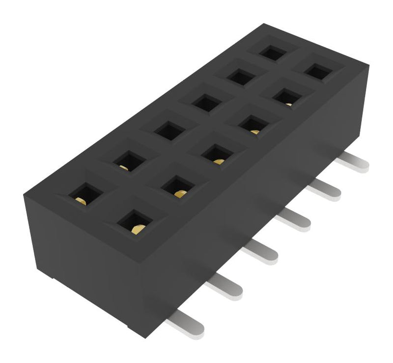 AMPHENOL COMMUNICATIONS SOLUTIONS 10165448-00012C1LF PCB Receptacle, Board-to-Board, 1.27 mm, 2 Rows, 12 Contacts, Surface Mount Straight