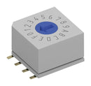 WURTH ELEKTRONIK 428511310811 Rotary Coded Switch, IP67, WS-ROSV Series, Surface Mount, 10 Position, 42 VDC, Decimal Complement