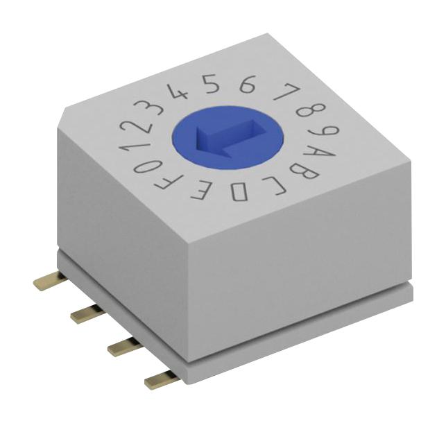 WURTH ELEKTRONIK 428511310811 Rotary Coded Switch, IP67, WS-ROSV Series, Surface Mount, 10 Position, 42 VDC, Decimal Complement