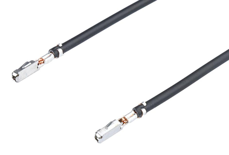 MOLEX 226208-1115 Cable Assembly, Pre-Crimped Lead MOX Socket to MOX Socket, 17.7 ", 450 mm, 226208 Series, Black