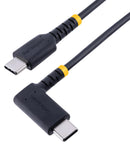 Startech R2CCR-1M-USB-CABLE R2CCR-1M-USB-CABLE USB Cable Type C Plug to 90&deg; 1 m 3.3 ft 2.0 Black